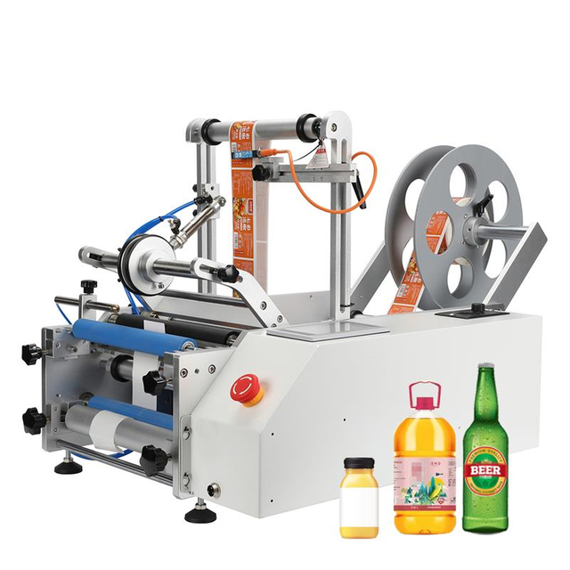 M&aacute;quina etiquetadora de botellas redondas